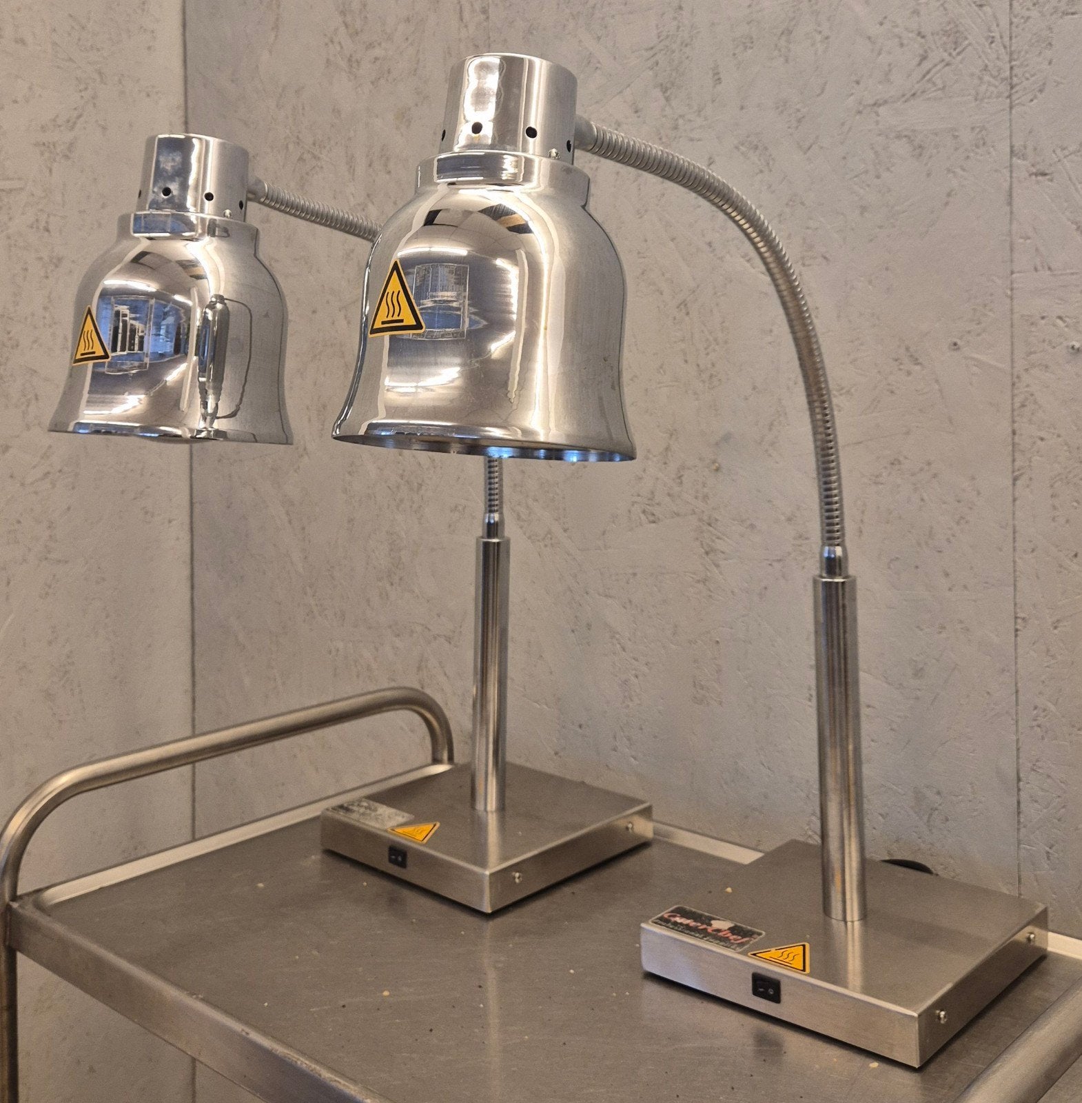 2x CaterChef professionele warmhoudlamp RVS 250W, Ophalen, Caterchef, N.v.t, N.v.t