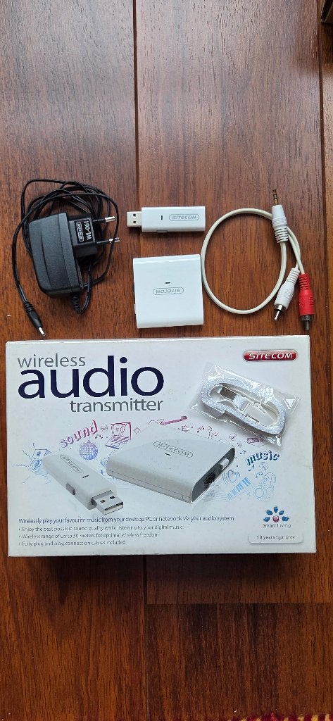 Sitecom Wireless Audio Transmitter, Ophalen of Verzenden, Zo goed als nieuw, 10 meter of meer, Overige kabels