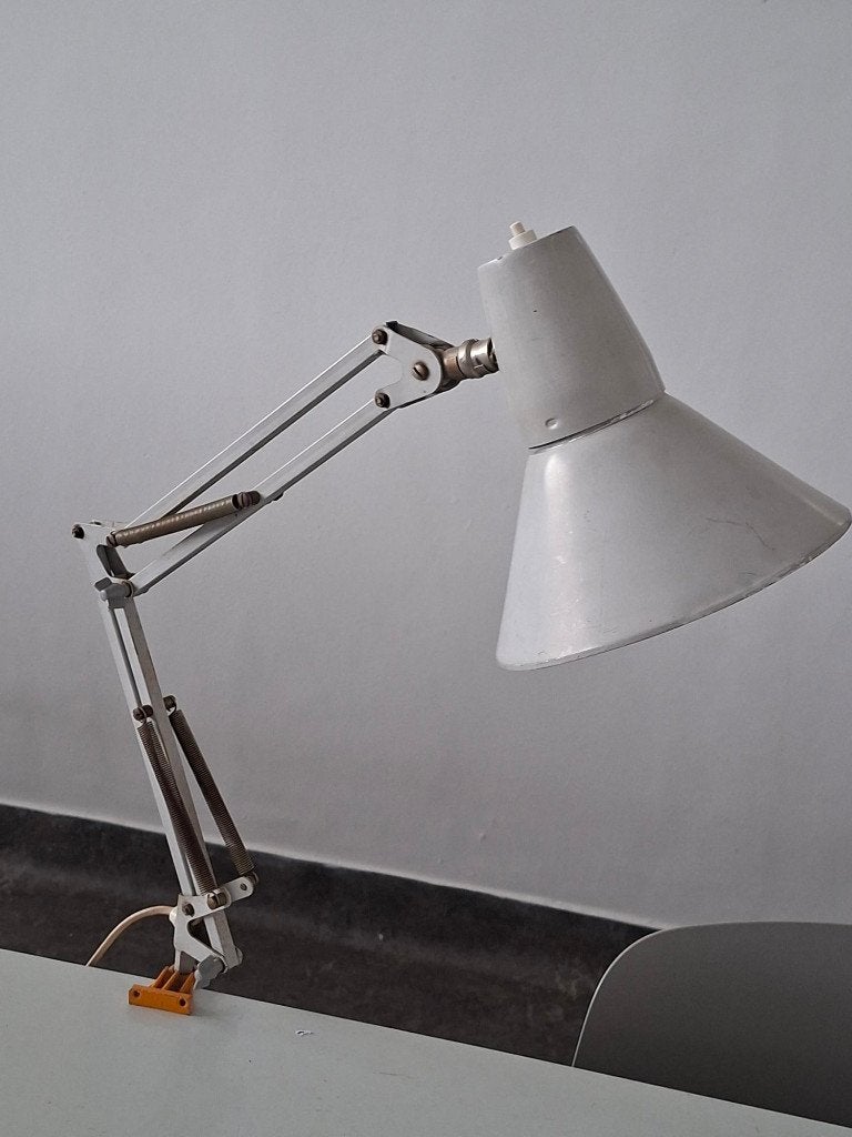 vintage architectenlamp bureaulamp jaren 50-60 industrieel, Ophalen of Verzenden