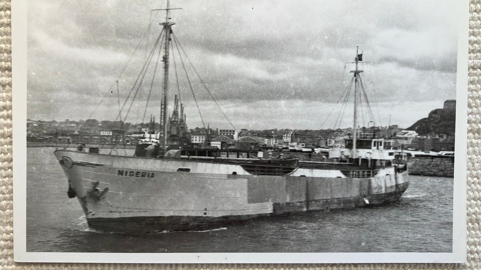 NIGERIA  '43 Mees Cremer ex ORCA ex Landingsvaart  te JERSEY, Ophalen of Verzenden, Zo goed als nieuw, Kaart, Foto of Prent