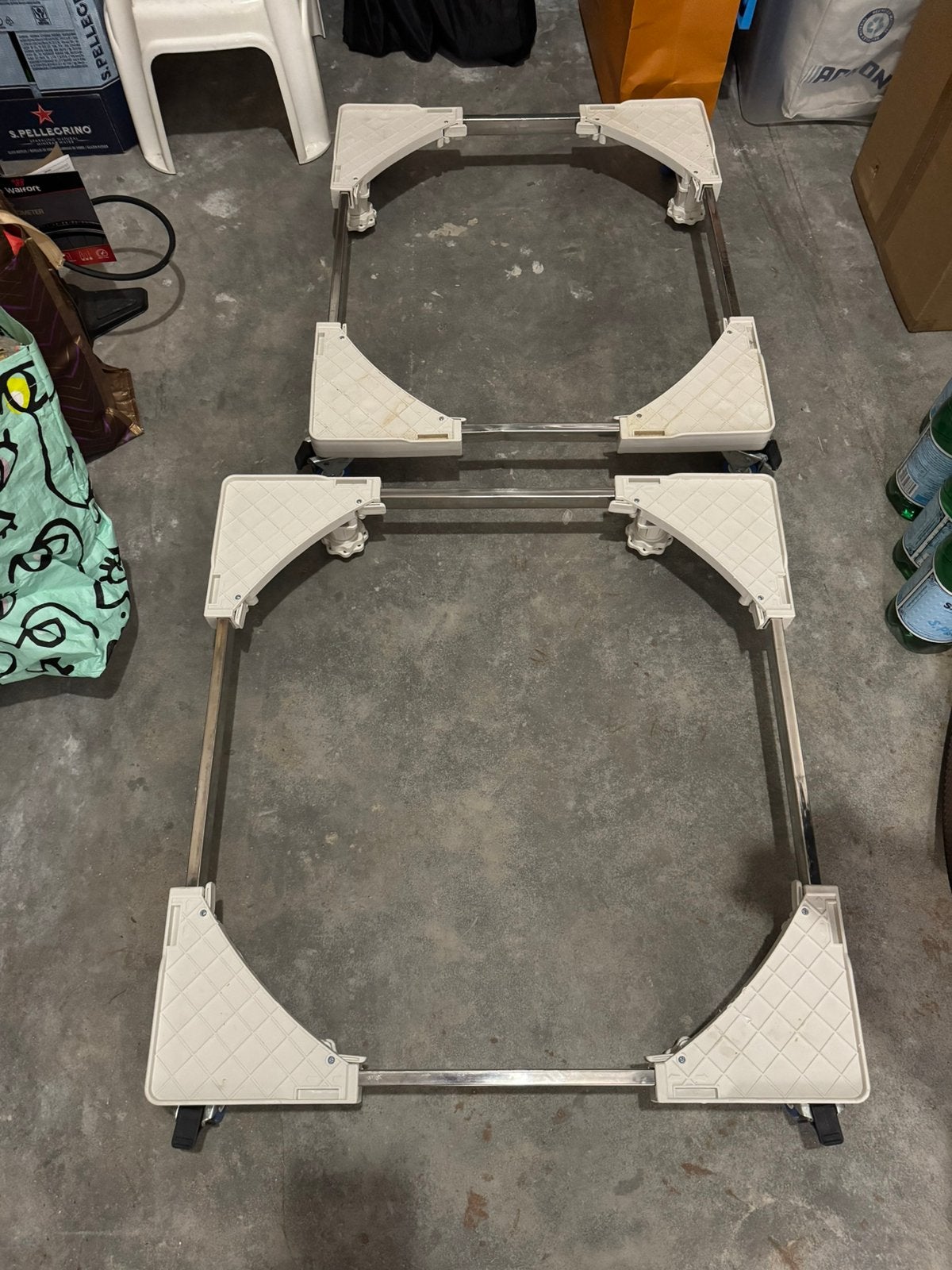 Wasmachine verhoger meubelroller 2stuks, Ophalen, Gebruikt