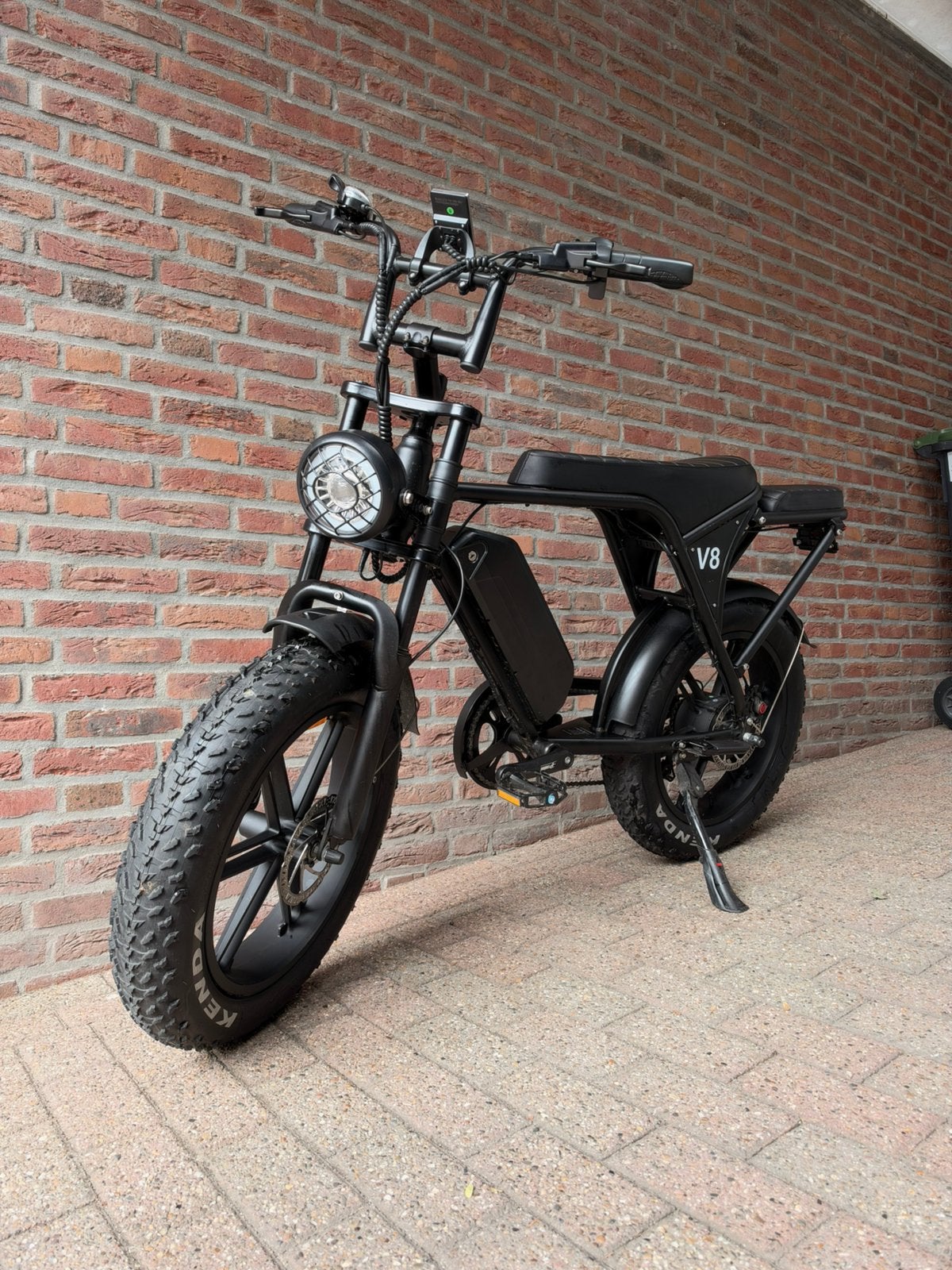 Ouxi V8 Fatbike inclusief nieuw (bruin) zadel, Fietsen en Brommers, Zo goed als nieuw, 59 cm of meer, 30 tot 50 km per accu, Ophalen