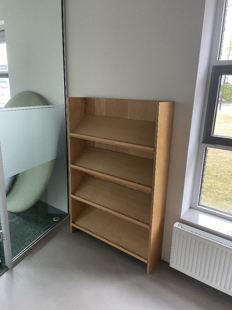 Houten tijdschriften-/folderkast, Ophalen, Gebruikt