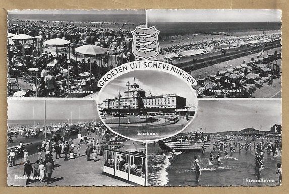 Oude ansichtkaart Scheveningen - Groeten uit Scheveningen, Ophalen of Verzenden, Voor 1920, Gelopen, Zuid-Holland