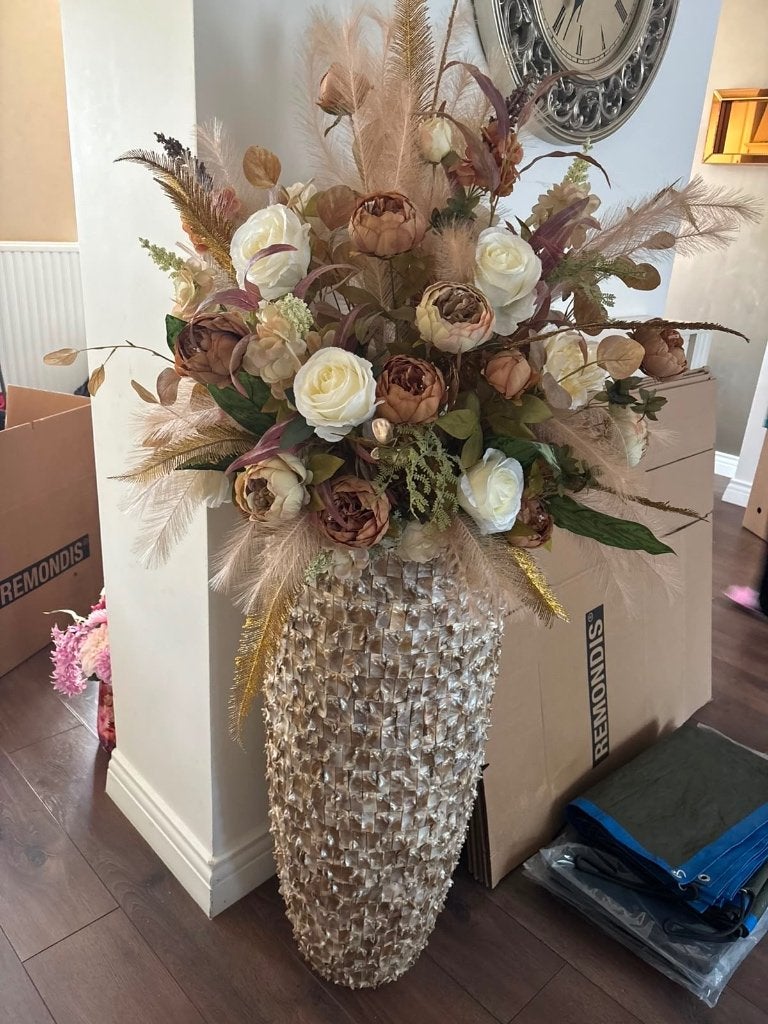 Vazen woondecoratie, Ophalen, Steen, Rond, Binnen