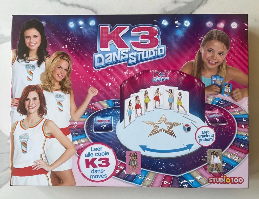 K3 Dansstudio Bordspel, Drie of vier spelers, Ophalen of Verzenden, Zo goed als nieuw