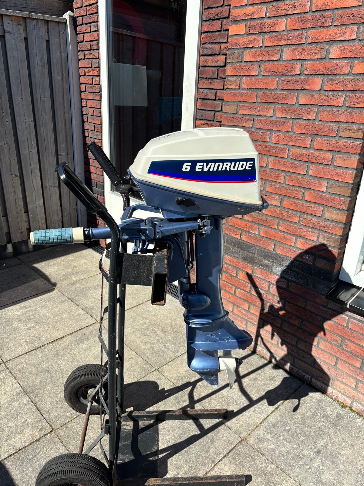 Evinrude 6 PK buitenboordmotor te koop, Watersport en Boten, Buiten- en Binnenboordmotoren, Ophalen, 5 tot 10 pk, Zo goed als nieuw