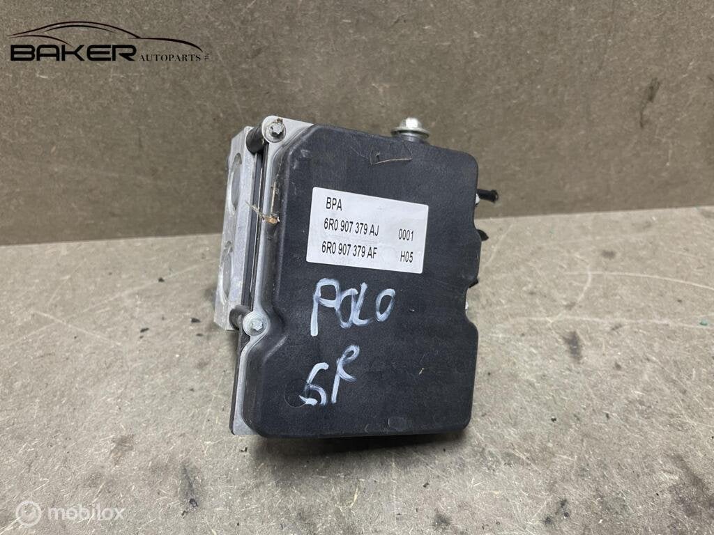 ABS pomp Volkswagen Polo 6R 1.2  ('09-'14) 6R0907379AJ, Gebruikt, Volkswagen, Ophalen of Verzenden, Volkswagen