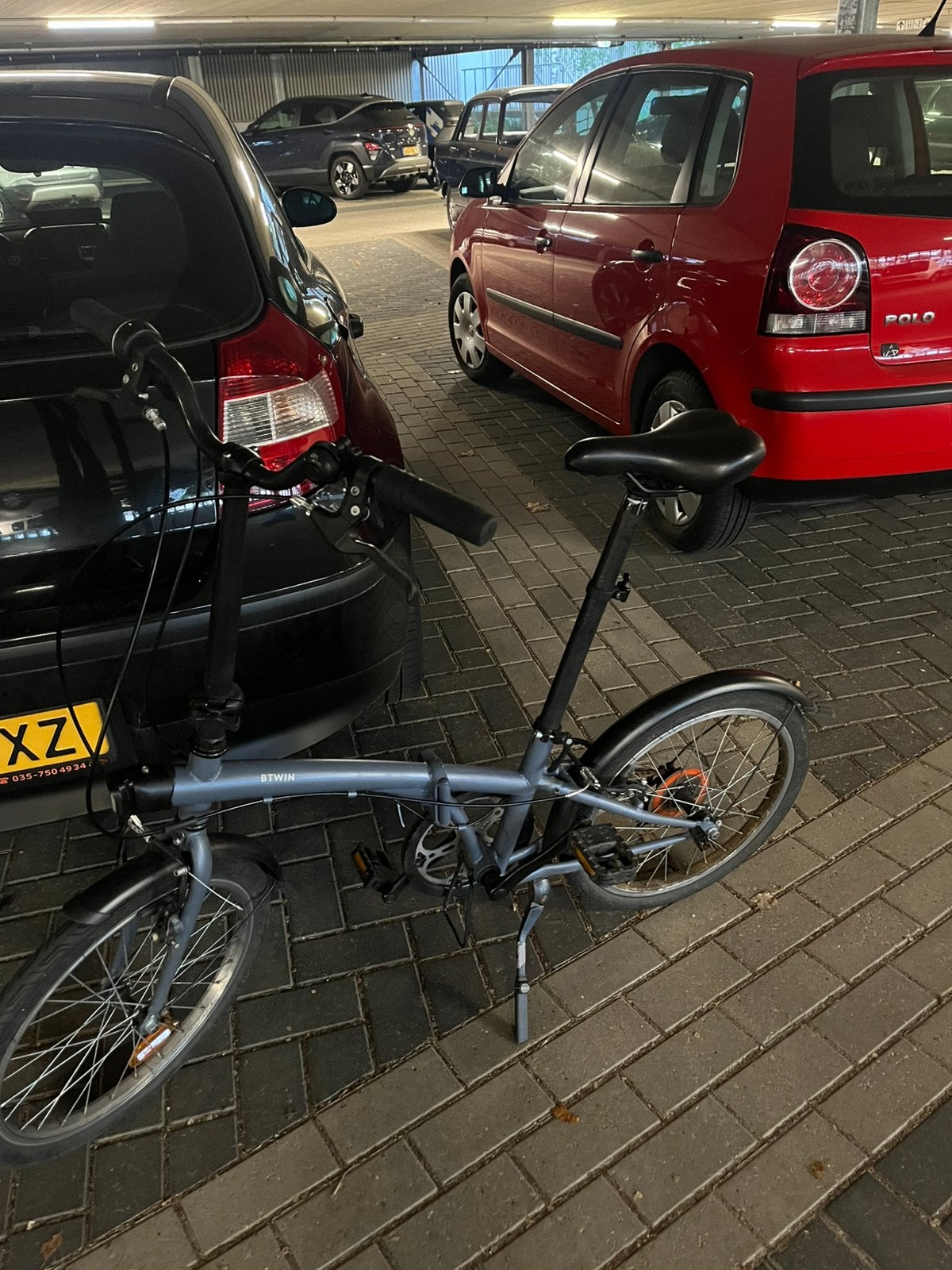 Btwin vouwfiets - 6 versnellingen, 20 inch of meer, Versnellingen, Zo goed als nieuw, Totaal opvouwbaar