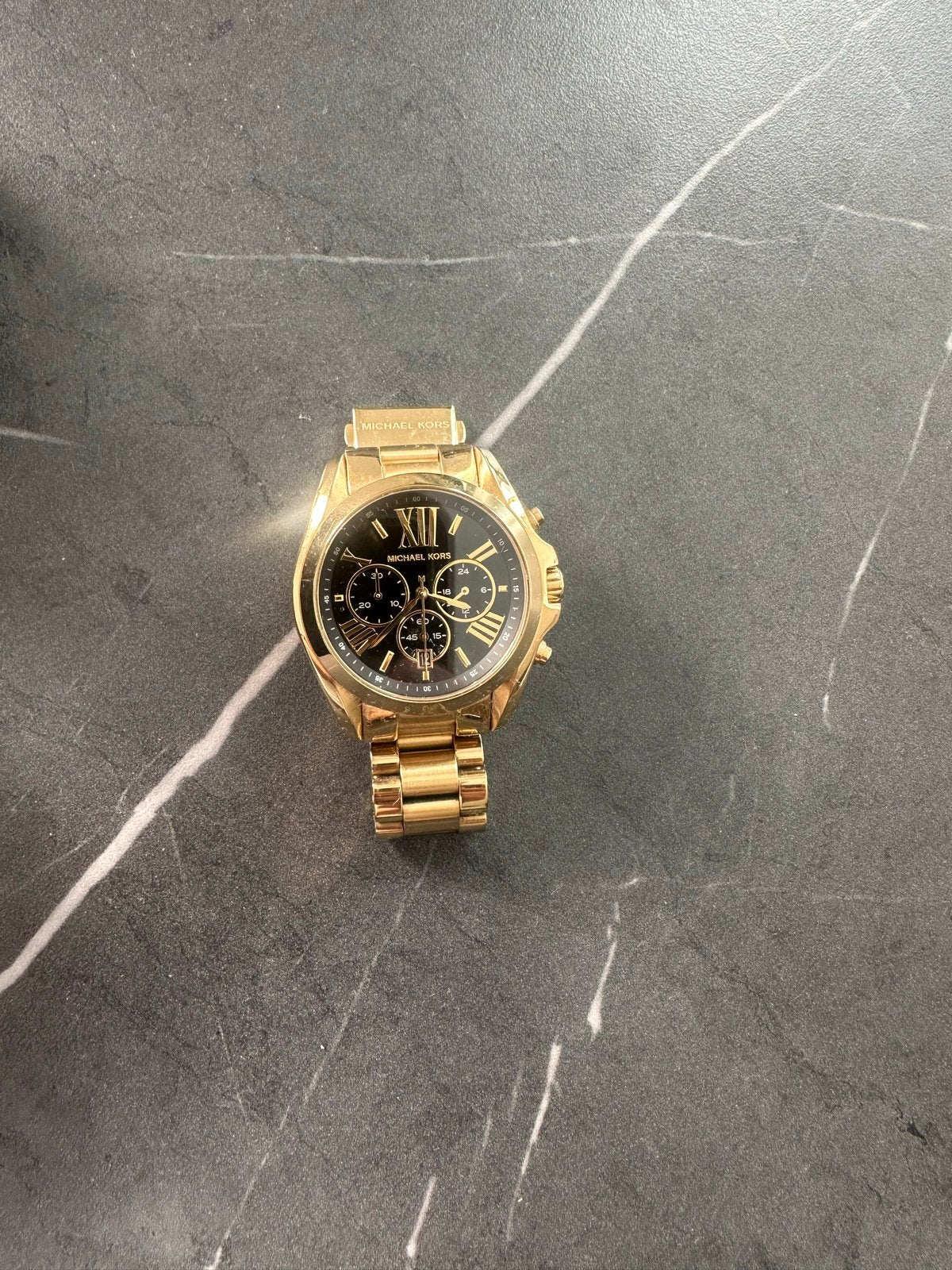 Michael Kors Gouden Horloge - Zo goed als nieuw, Overige merken, Staal, Polshorloge, Ophalen of Verzenden