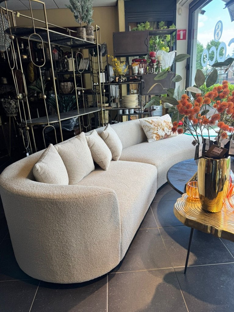 NIEUWE LUXE DESIGN BANK Richmond - Furry Sand TOPKWALITEIT, Ophalen, Luxueus, Info@richmondinteriors.nl, Rechte bank