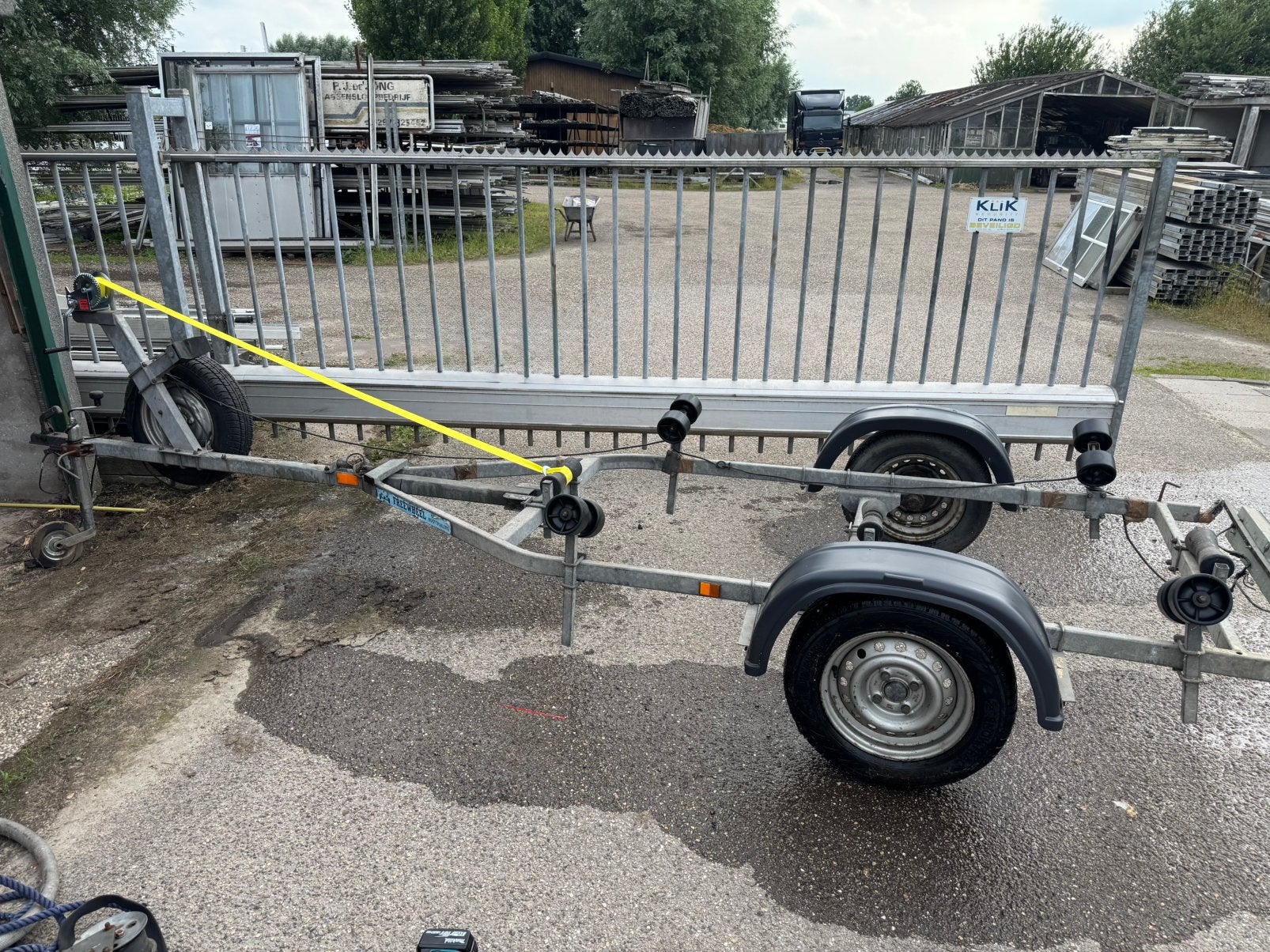 Freewheel kanteltrailer / boottrailer, Ophalen, Zo goed als nieuw