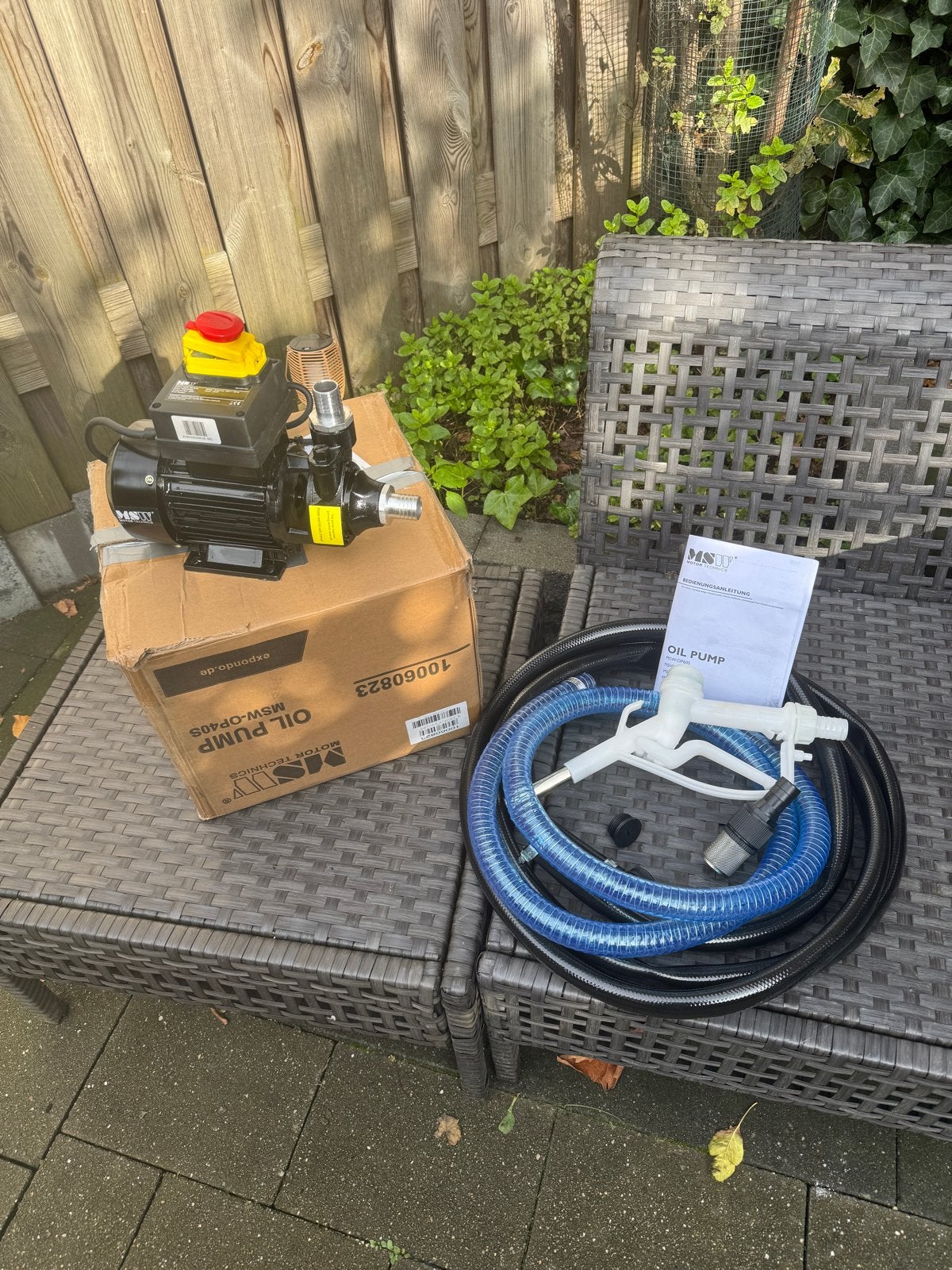MSW Oliepomp MSW-OP40S - 370W -, Ophalen of Verzenden