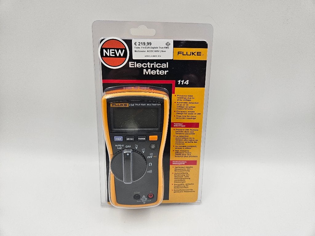 Fluke 114 EUR Digitale True-RMS Multimeter  AC/DC 600V | New, Ophalen of Verzenden, Nieuw