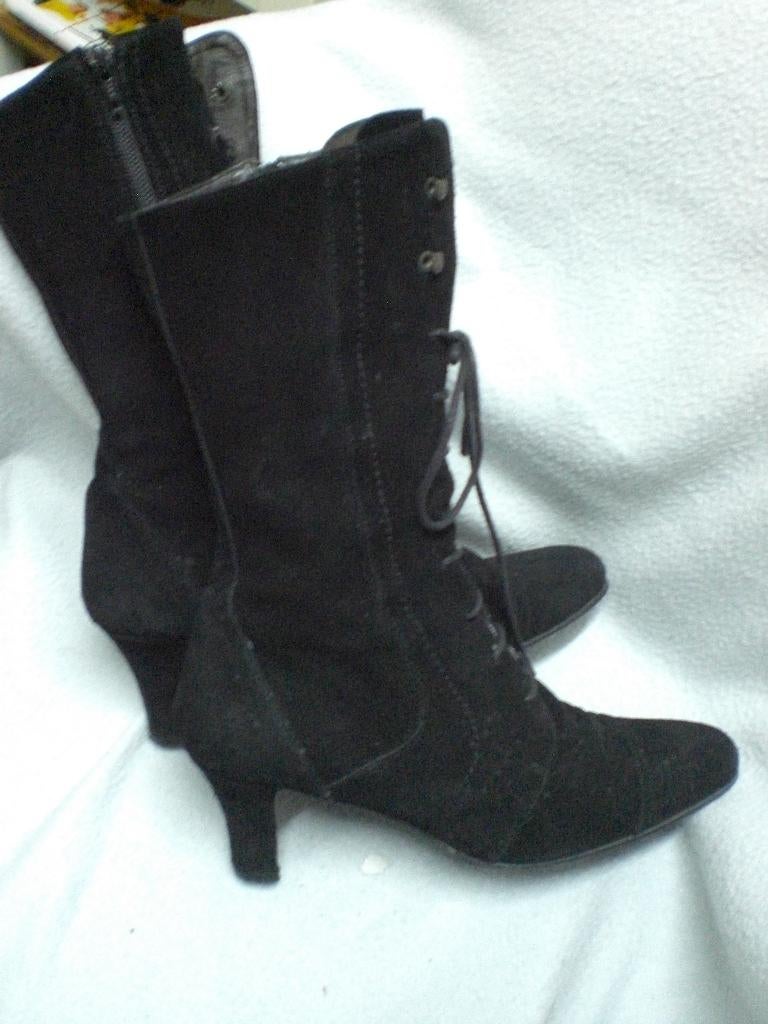 Bellini Maat 39 Rijglaarzen Veters Rits Suede echt leer, Kleding | Dames, Schoenen, Hoge laarzen, Bellini, Zwart, Ophalen of Verzenden