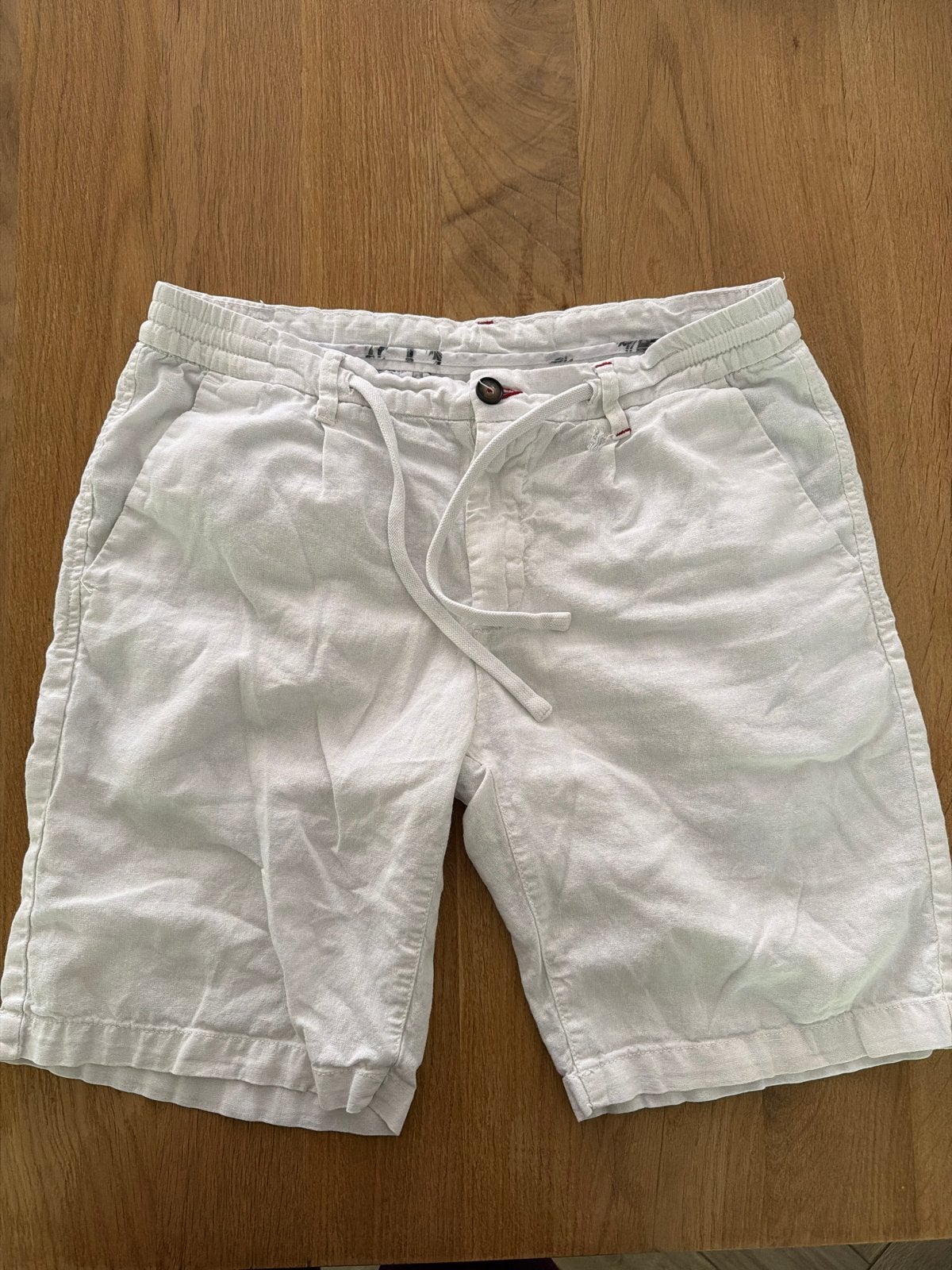 Baker’s korte witte linnen broek - Maat 46 (S), Kleding | Heren, Ophalen of Verzenden, Gedragen, Maat 46 (S) of kleiner, Wit