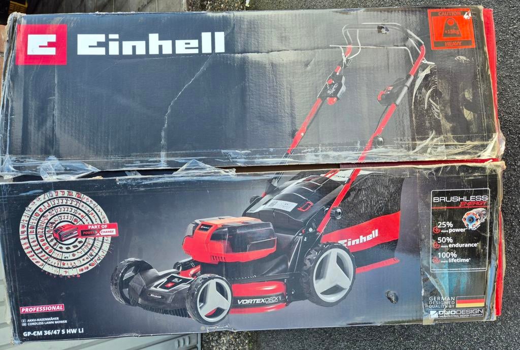 Einhell Accu-grasmaaier GP-CM 36/47 S HW Li, Ophalen, Cirkelmaaier, Accu-grasmaaier, Nieuw