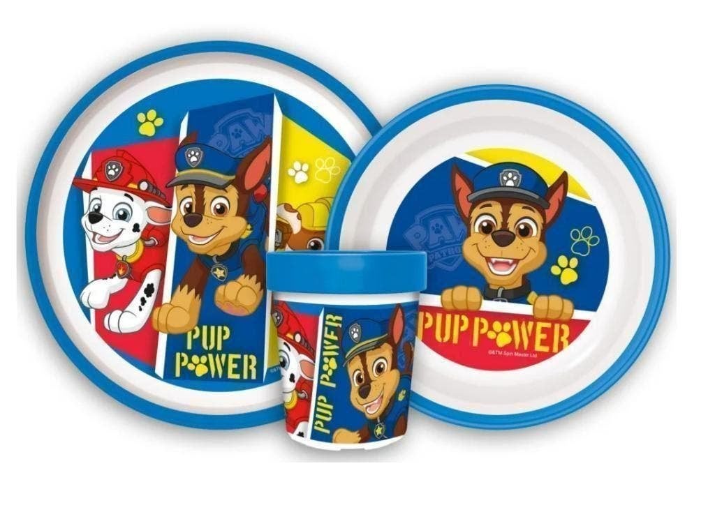 Paw Patrol Kinderservies Blauw - Magnetron Eetsetje, Overige typen, Nieuw, Ophalen of Verzenden, Nvt