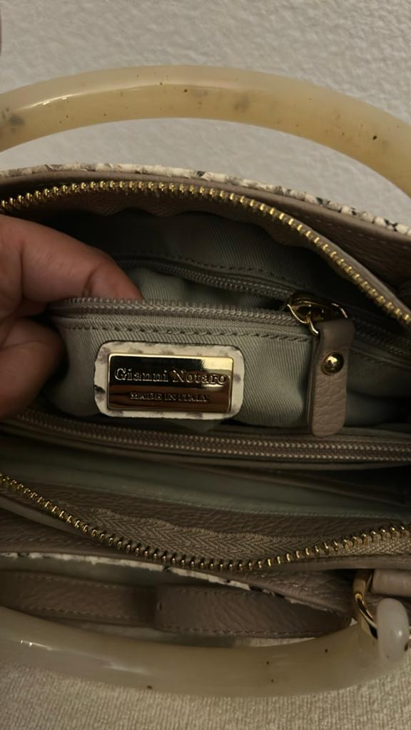 Gianni Novaro Handtas met Slangenprint, Sieraden, Tassen en Uiterlijk, Tassen | Damestassen, Ophalen of Verzenden, Zo goed als nieuw