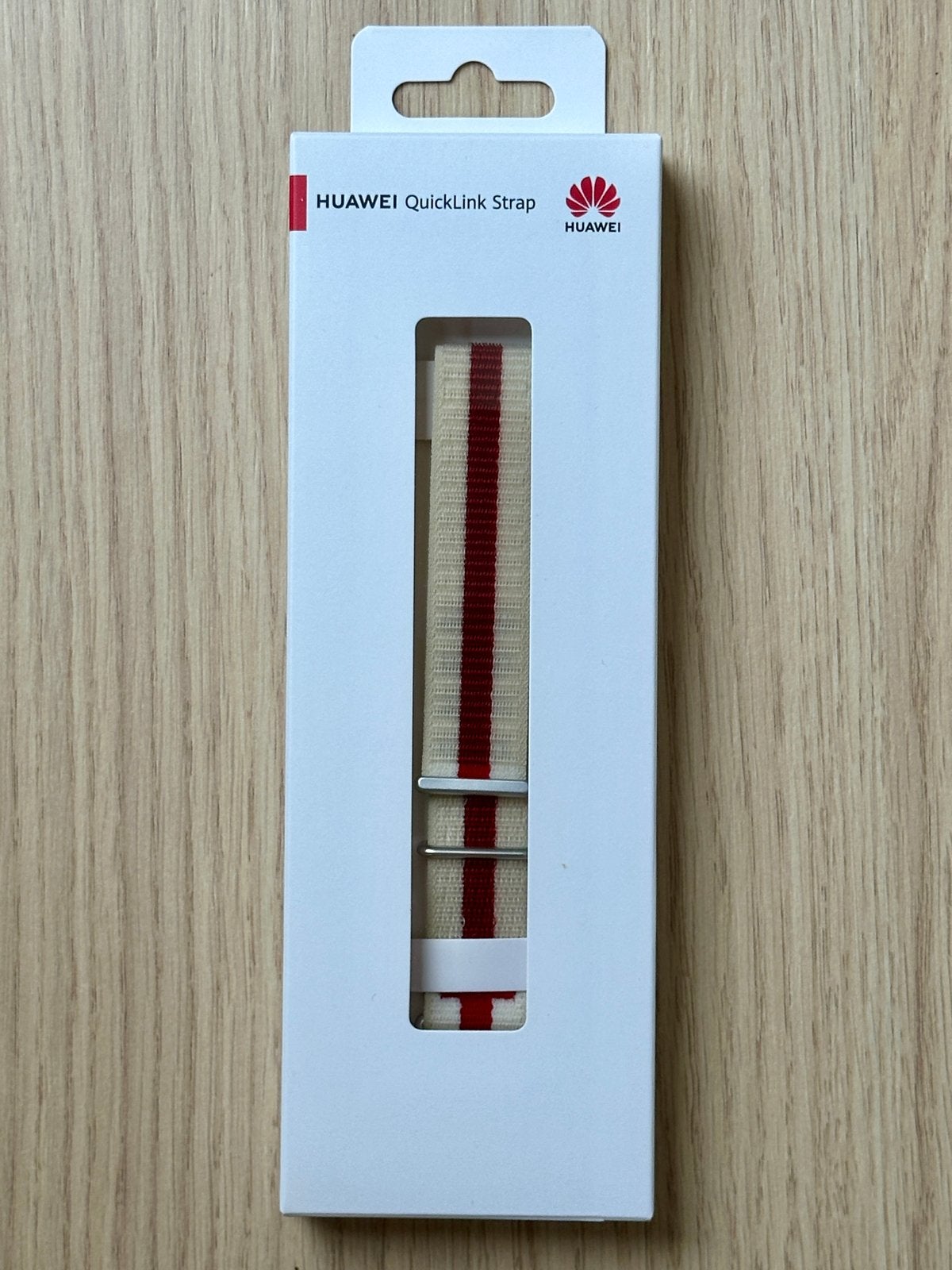 Huawei QuickLink Strap Rood Nylon voor Huawei Watch 5 Pro, Ophalen of Verzenden, Nieuw, Rood