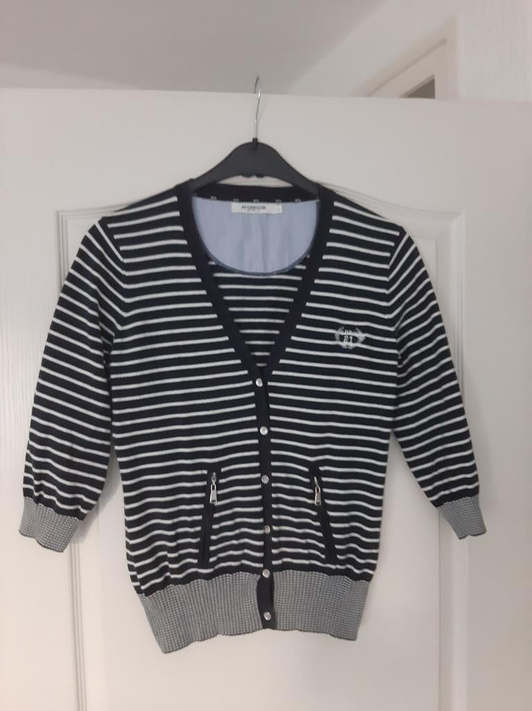 Stijlvol Mc Gregor Vestje met Korte Mouwen, Blauw, Ophalen of Verzenden, Maat 36 (S), Onbekend