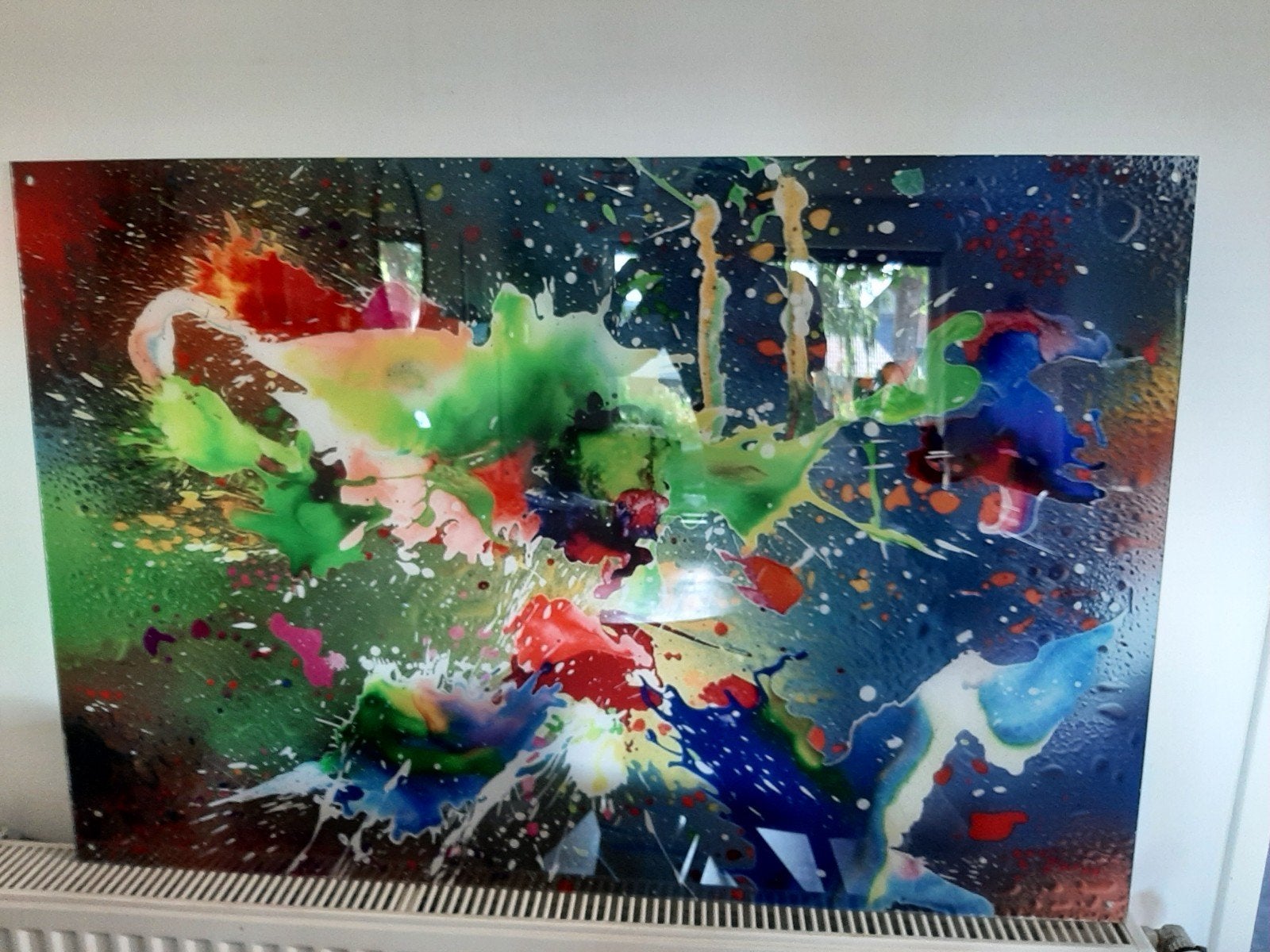 plexiglas schilderij kleurrijk, Ophalen