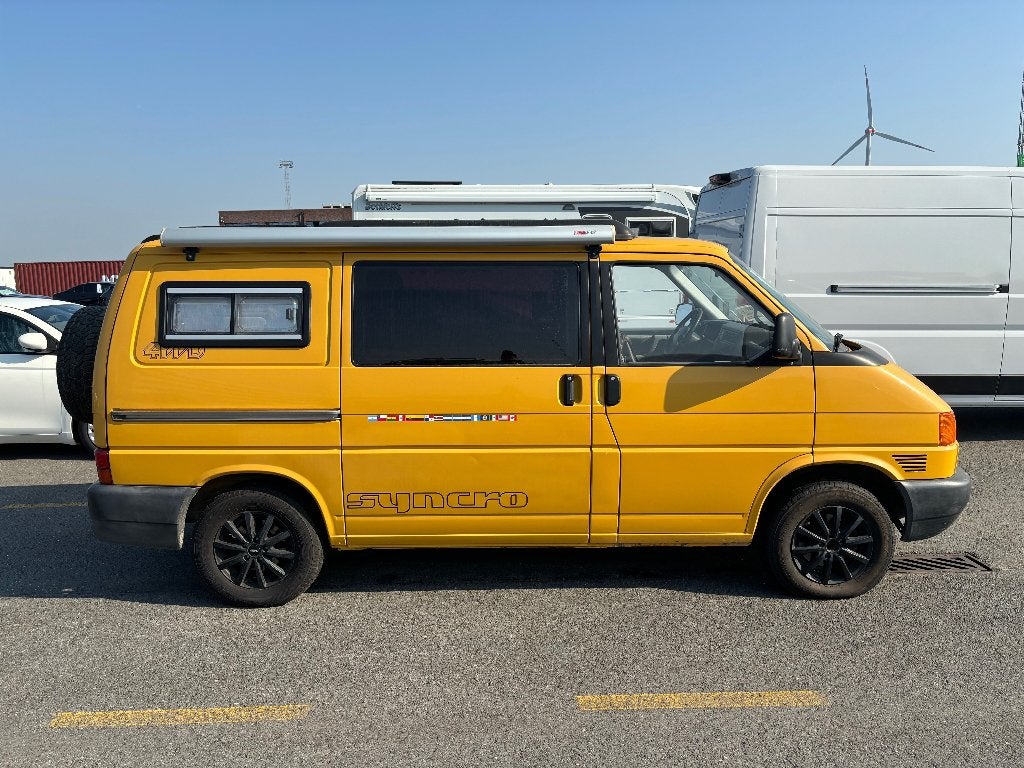 Volkswagen T4 Syncro Camper 4x4 - REIMO - Victron - Off-grid, Auto's, Luifel, Stof, Geel, Particulier