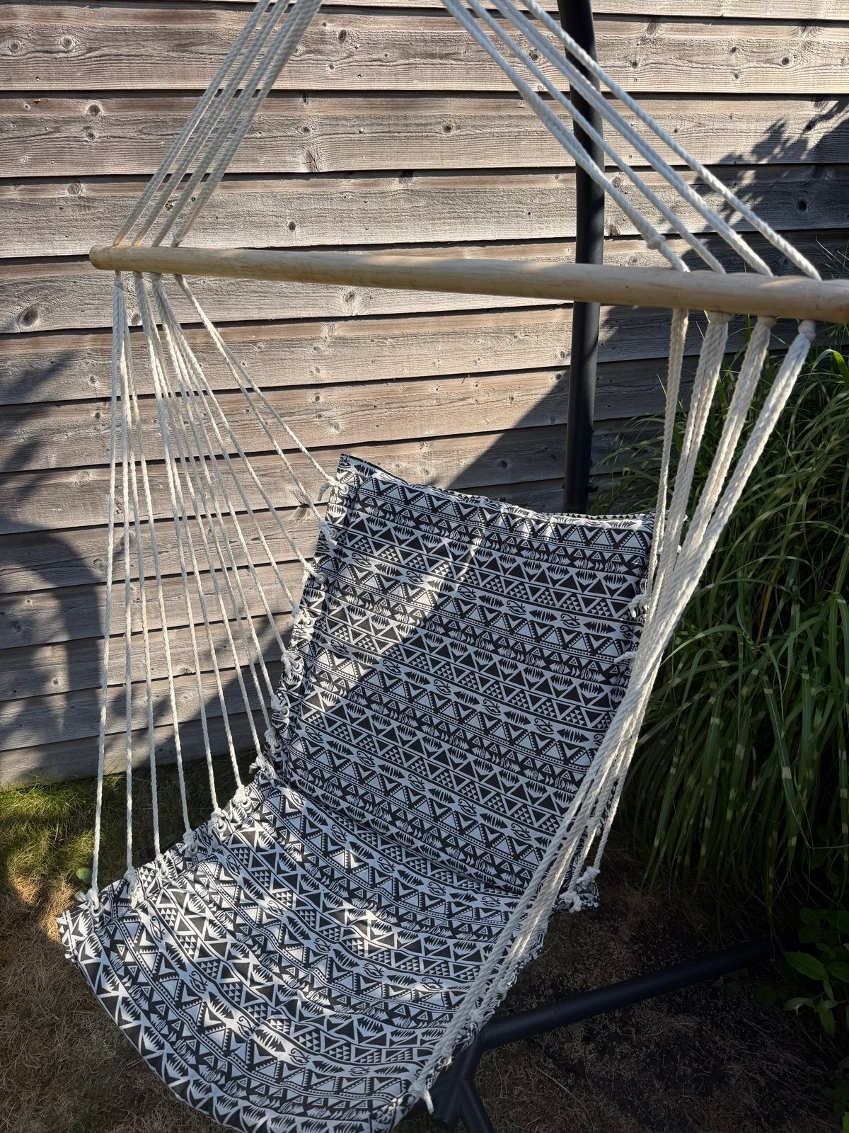 Comfortabele hangstoel met standaard - perfect voor buiten, Ophalen, Binnen, Gebruikt, Met standaard