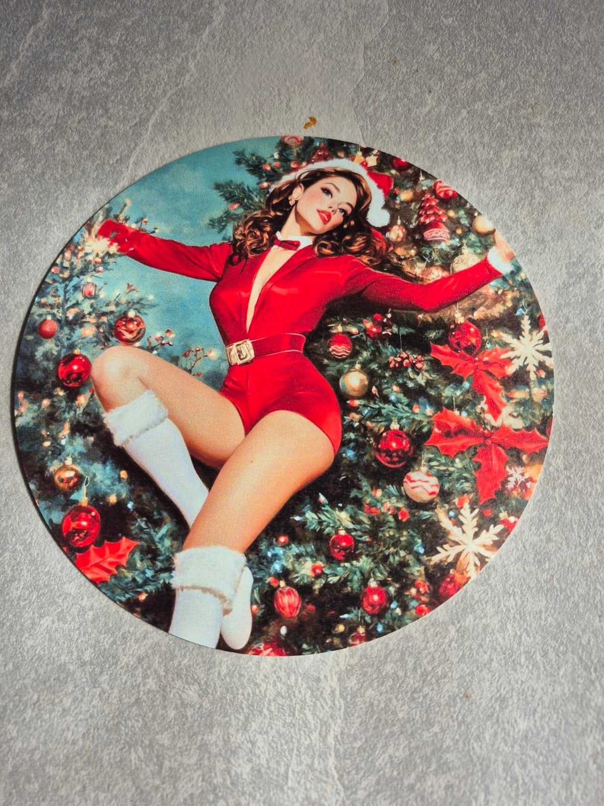 vrouw in  kerst sfeer, Diversen, Ophalen of Verzenden, Gebruikt