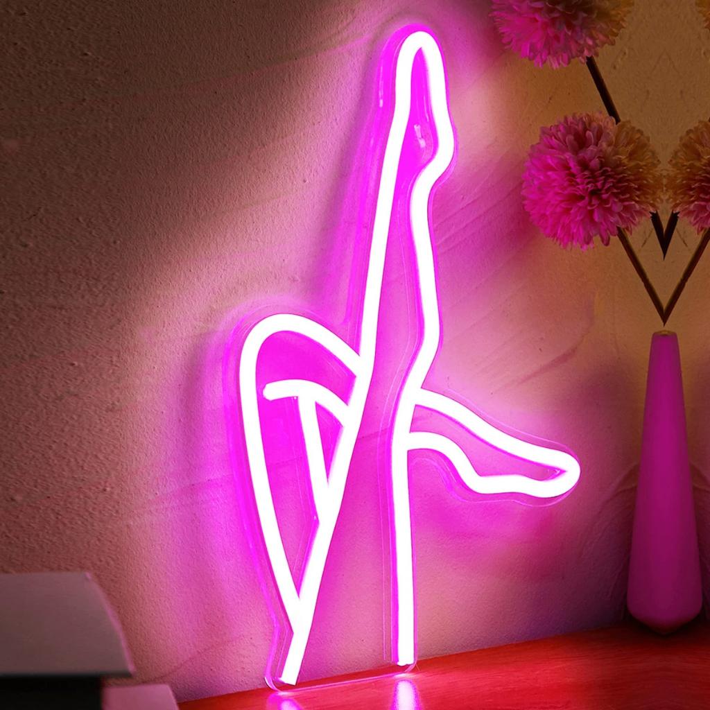 Vrouwen Benen Neon Lamp Sexy Lampje Led Dame Vrouw Lichaam, Verzenden, Nieuw