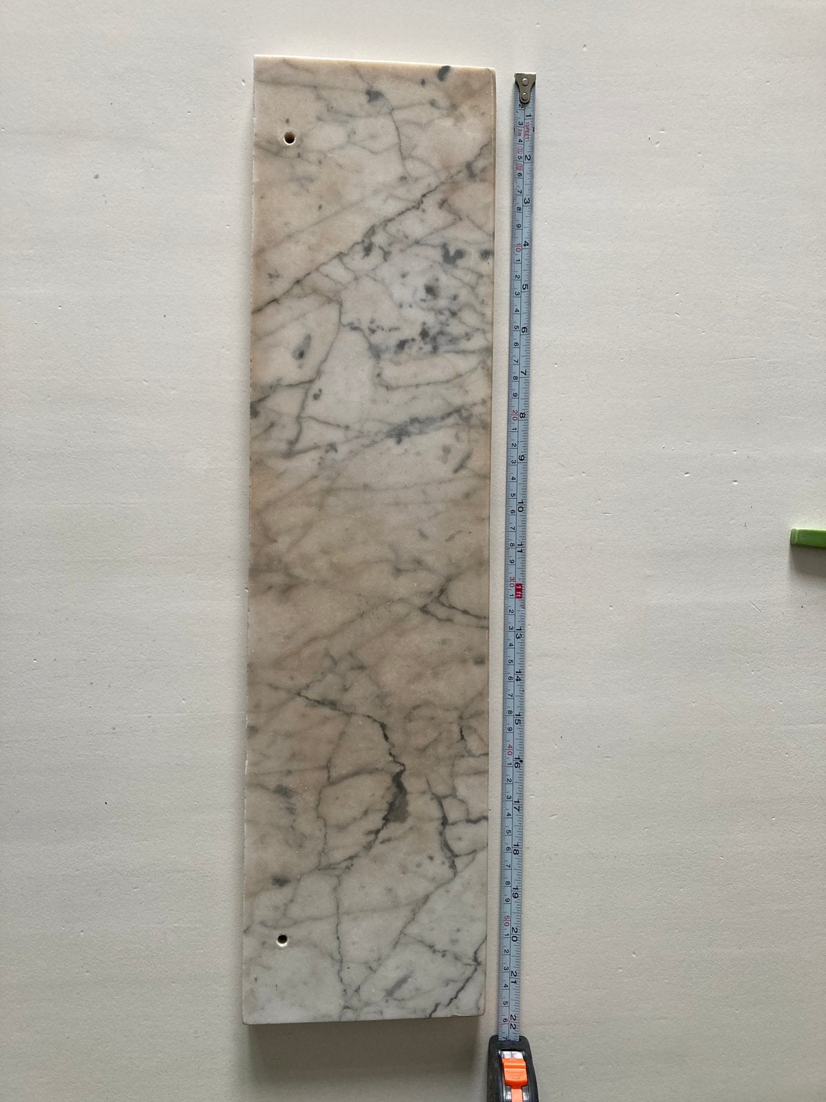 Marmeren plaat / planchet 55 x 14 cm, Ophalen of Verzenden, Gebruikt, Steen, Overige typen