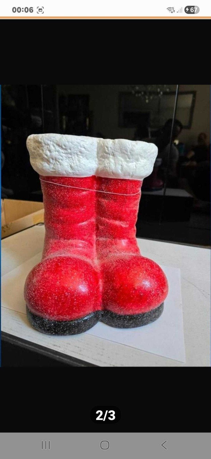 Nieuwe polystone kerst laarzen, Diversen, Ophalen of Verzenden, Nieuw