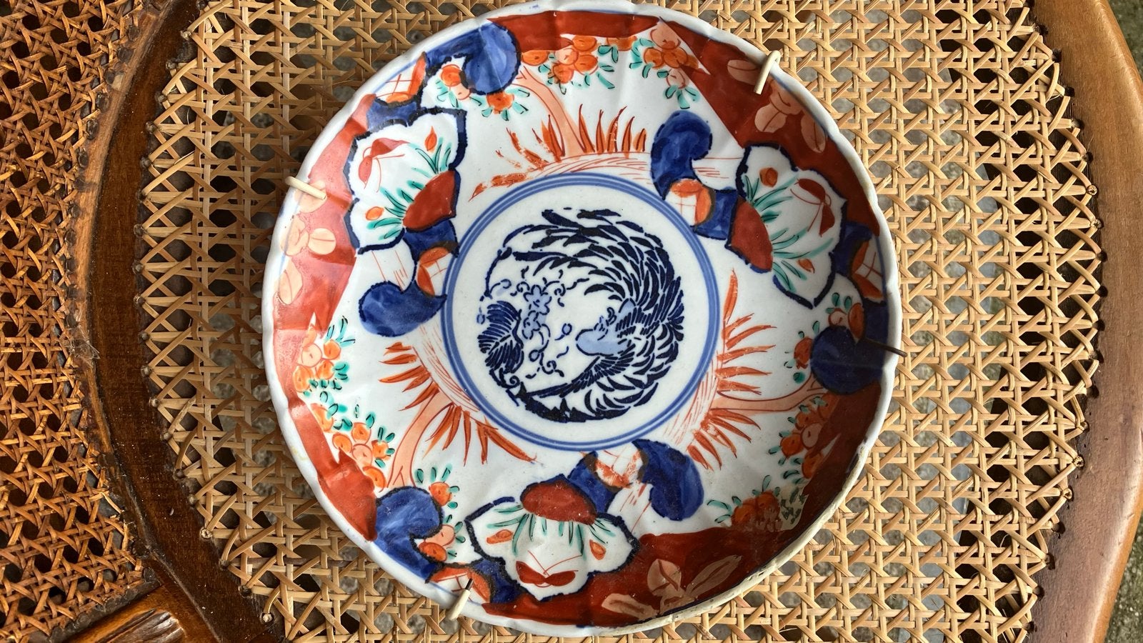 Antiek Japans Imari Porseleinen Bord - Handgeschilderd, Ophalen