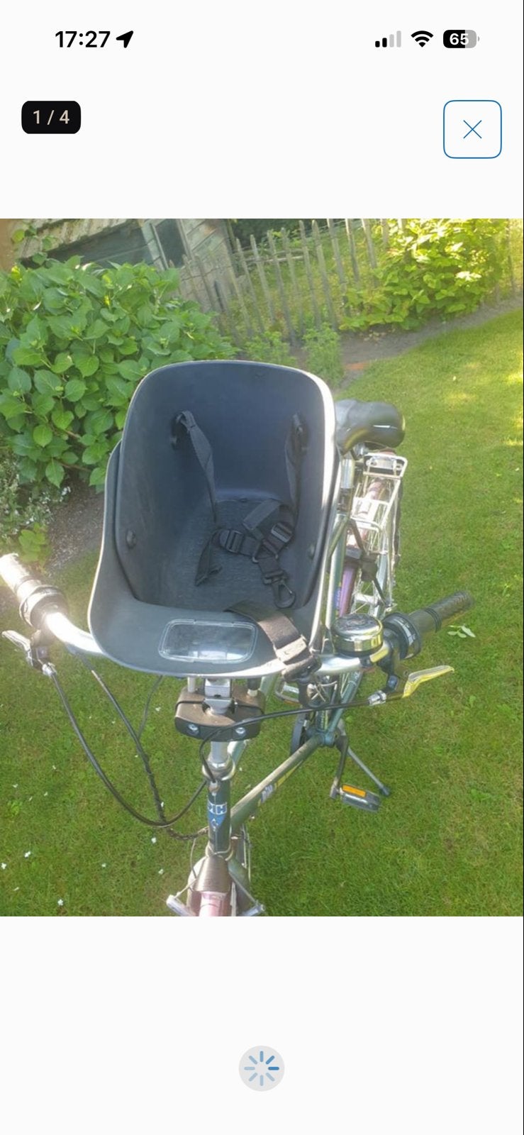 Hondenfietsstoel voor honden, Ophalen of Verzenden, Gebruikt, 0 t/m 13 kg, Voorzitje