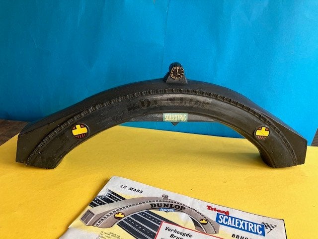 Rubber DUNLOP Bridge 1961 Scalextric voor Retro autoracebaan, Overige merken, Ophalen of Verzenden, Elektrisch, Racebaan