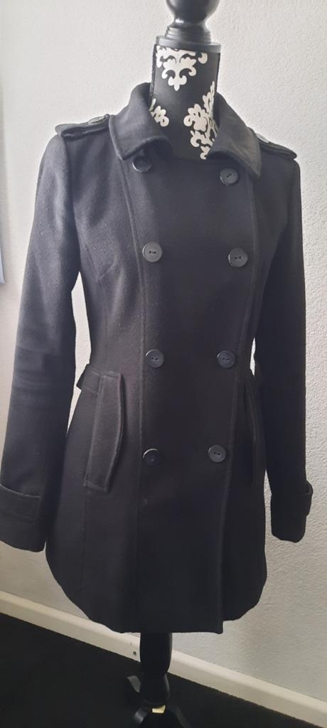 Dames zwarte winterjas van Clockhouse maat S, Zwart, Ophalen of Verzenden, Clockhouse, Gedragen