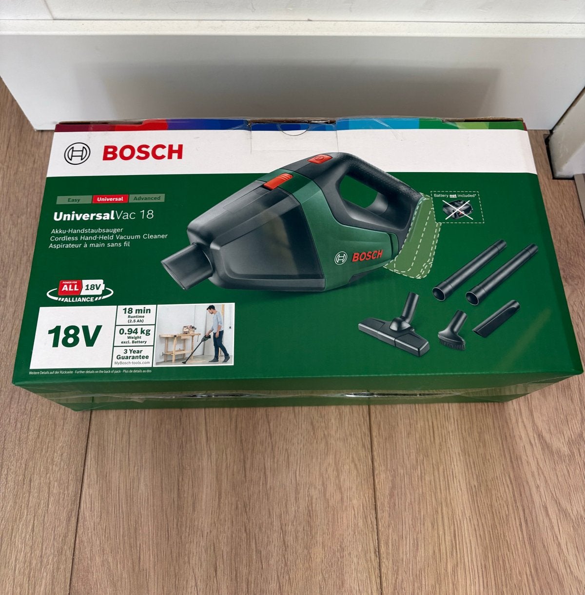 Bosch UniversalVac 18 kruimeldief zonder accu - Nieuw, Bosch, Kruimeldief, Ophalen of Verzenden, Reservoir
