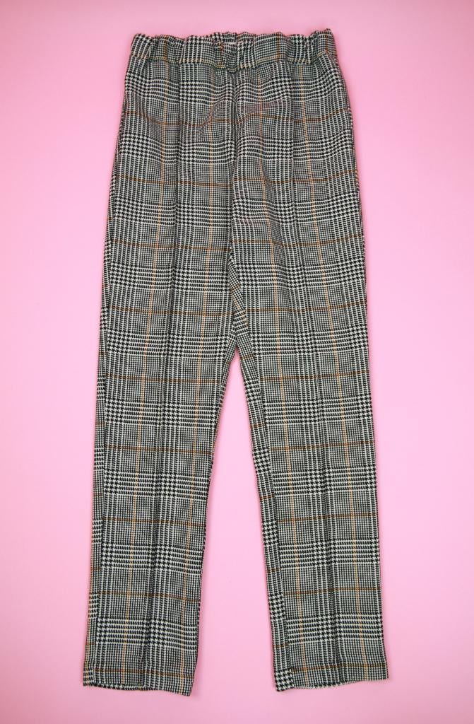 zgan Name IT geruite broek zwart wit bruin maat 146, Broek, Meisje, Ophalen of Verzenden, Zo goed als nieuw