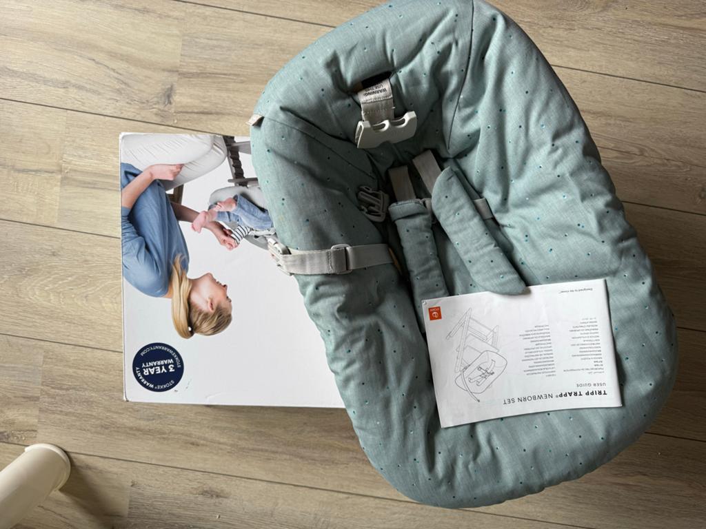 Stokke Tripp Trapp Newborn Set V2 Jade Confetti, Kinderen en Baby's, Kinderstoelen, Ophalen of Verzenden, Nieuw, Overige typen