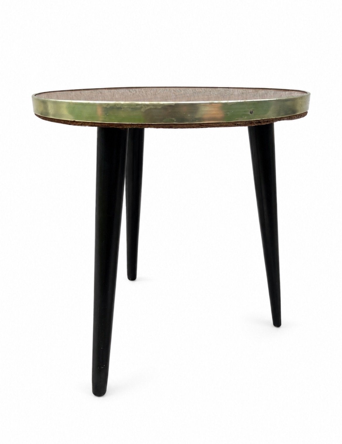 Vintage Bijzettafel Rond - Jaren '60 Stijl, Minder dan 45 cm, Minder dan 55 cm, Gebruikt, Rond