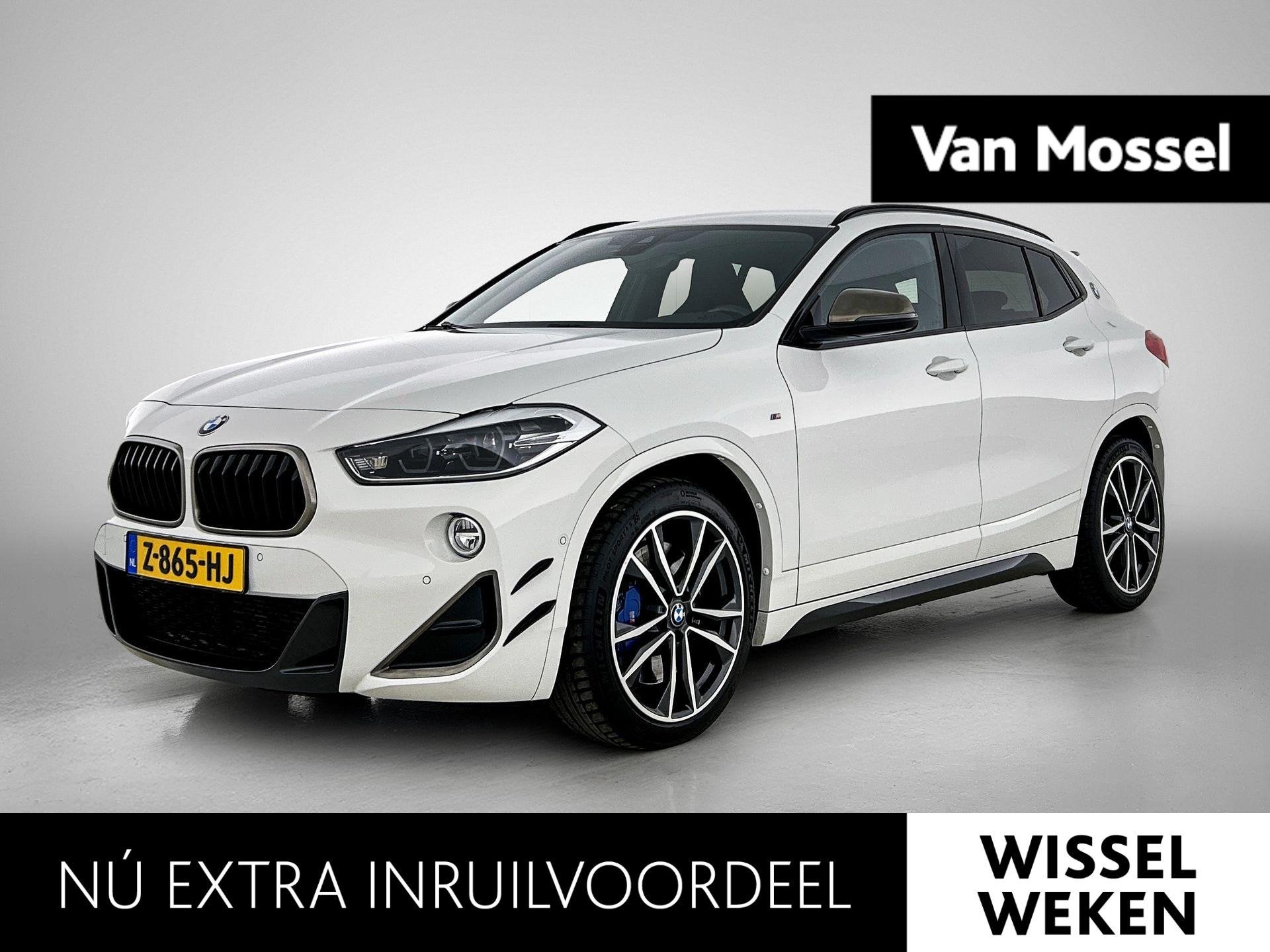 BMW X2 M35i High Executive Edition | NAVIGATIE | CAMERA | ST, Gebruikt, 4 cilinders, Parkeerassistent, Wit