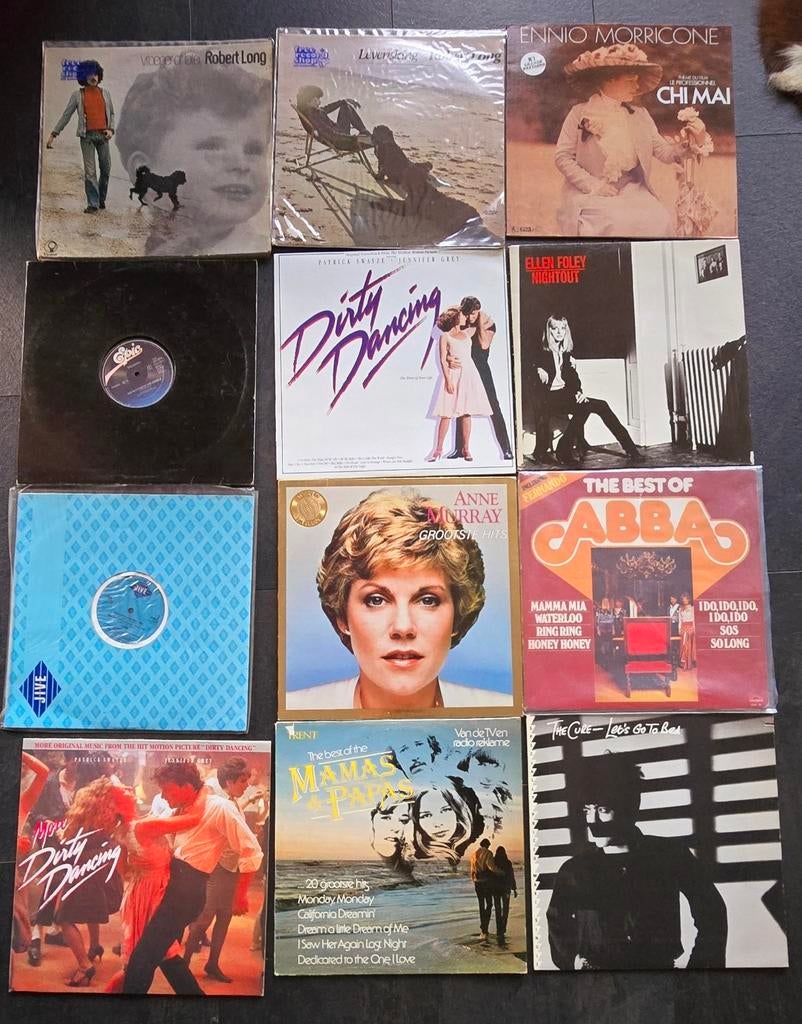 Diverse vinylplaten: Abba, Dirty Dancing, Robert Long e.d., Cd's en Dvd's, Vinyl Singles, Gebruikt, Maxi-single, Ophalen of Verzenden