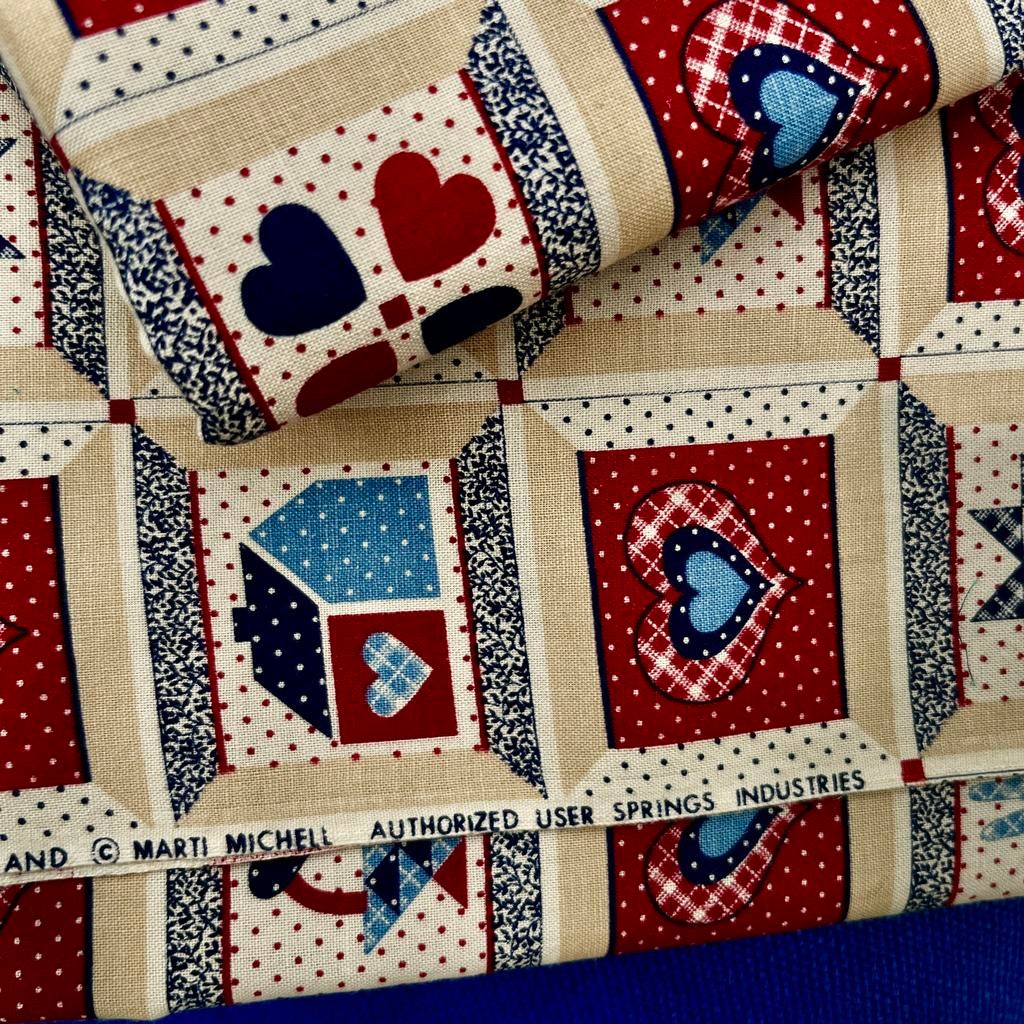 Amerikaanse patchwork quilt stoffen, Overige kleuren, Ophalen of Verzenden, Zo goed als nieuw, 30 tot 120 cm