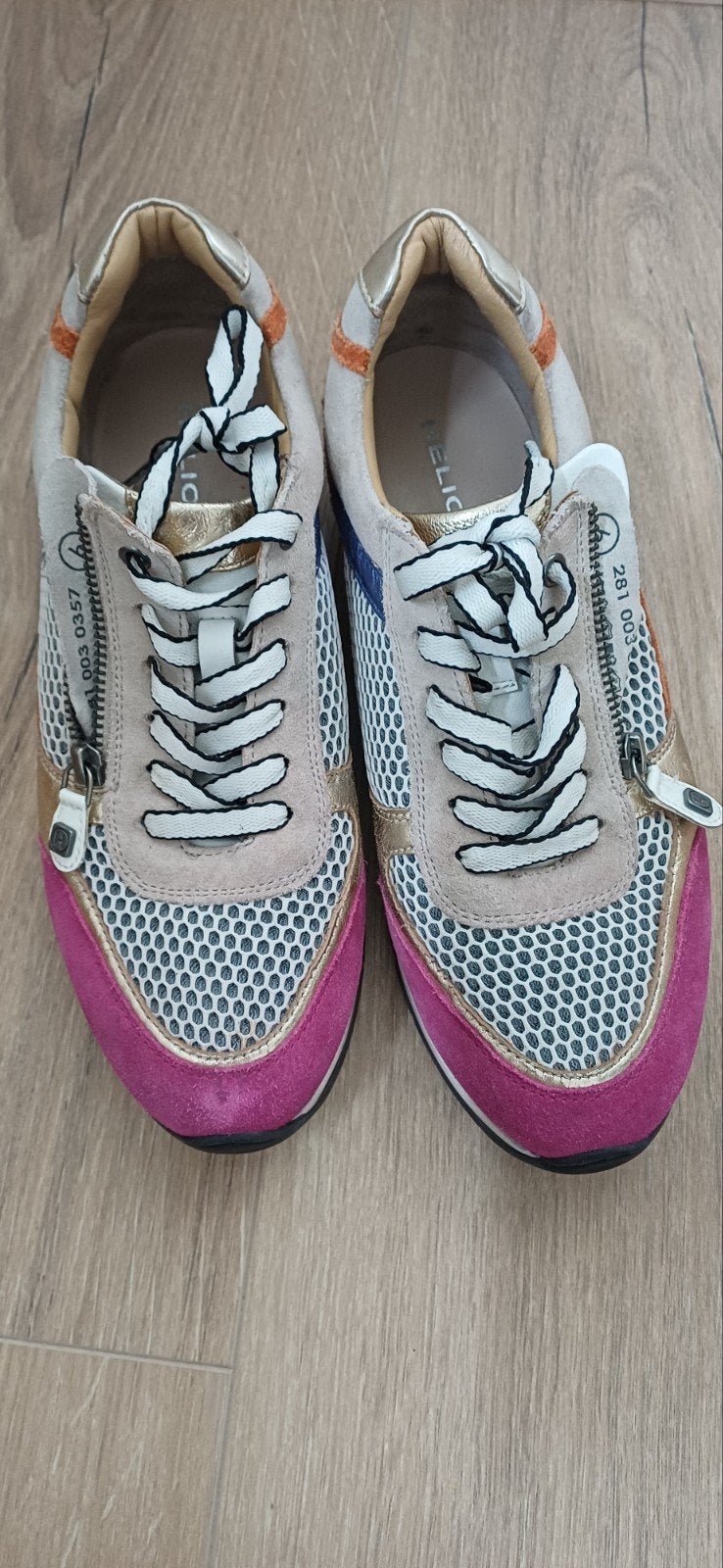 Helioform gekleurd oa oranje / roze maat 39 / 6 H schoenen, Ophalen of Verzenden, Helioform, Roze, Sneakers of Gympen