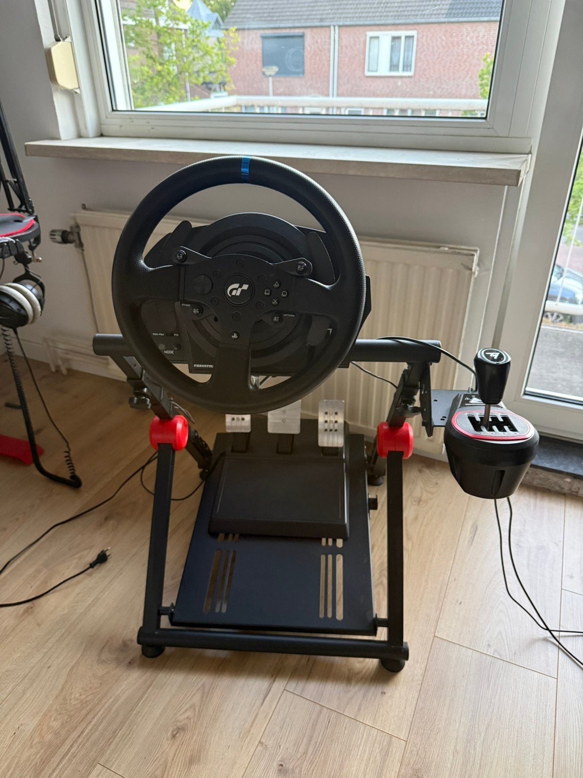 Thrustmaster T300 RS GT + TH8S + racing stand, Spelcomputers en Games, Ophalen, Racestuur, Force feedback, PlayStation