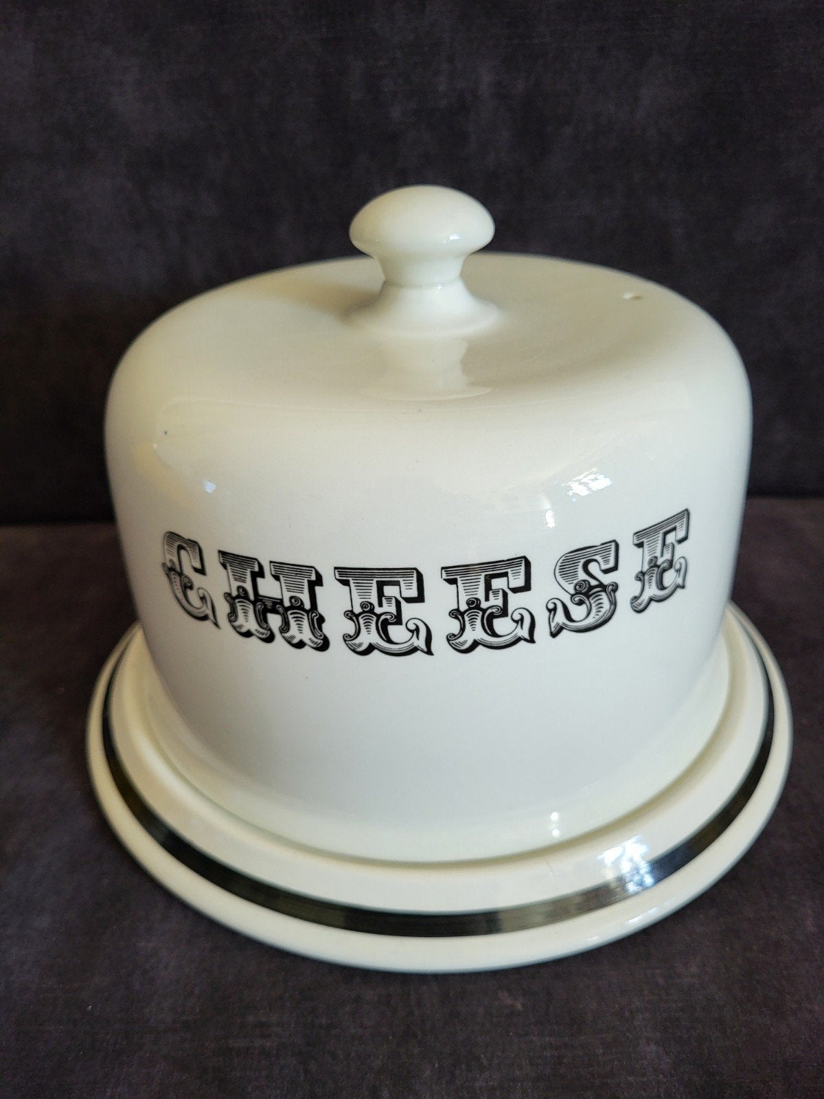 Vintage Burleigh Ironstone Kaasstolp - Engeland, Ophalen of Verzenden