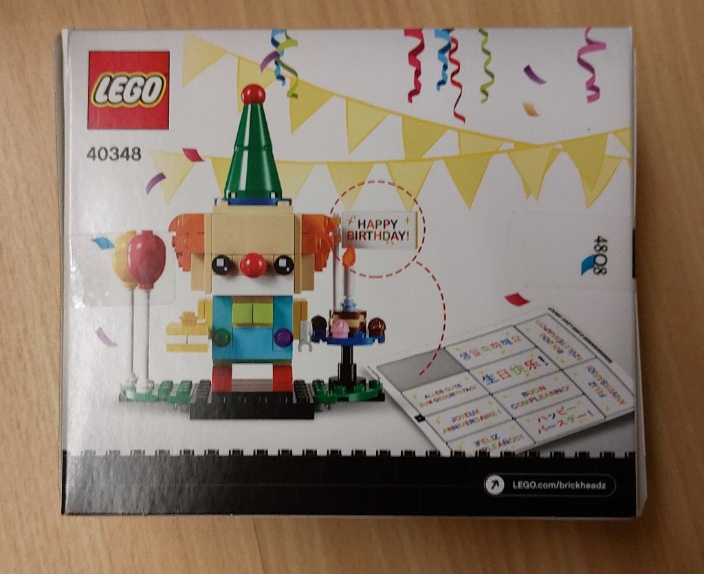 40348 clown - verjaardag - NIEUW, Lego, Overige typen, Nieuw, Ophalen of Verzenden