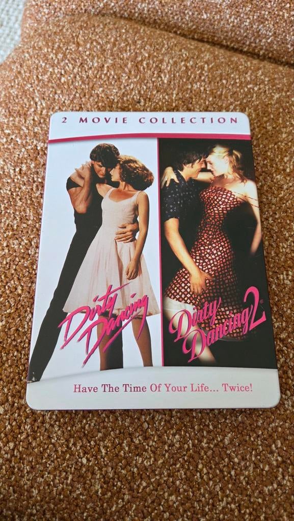 Dirty Dancing 1 & 2 DVD Boxset in metalen doos, Vanaf 12 jaar, Ophalen, Zo goed als nieuw, Boxset