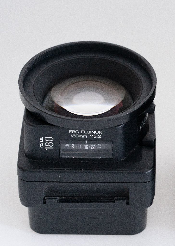 FujiPro GX680 3.2/180 mm en 3.2/125 mm, Fujifilm, Beschermhoes/tas, Zo goed als nieuw, Telelens