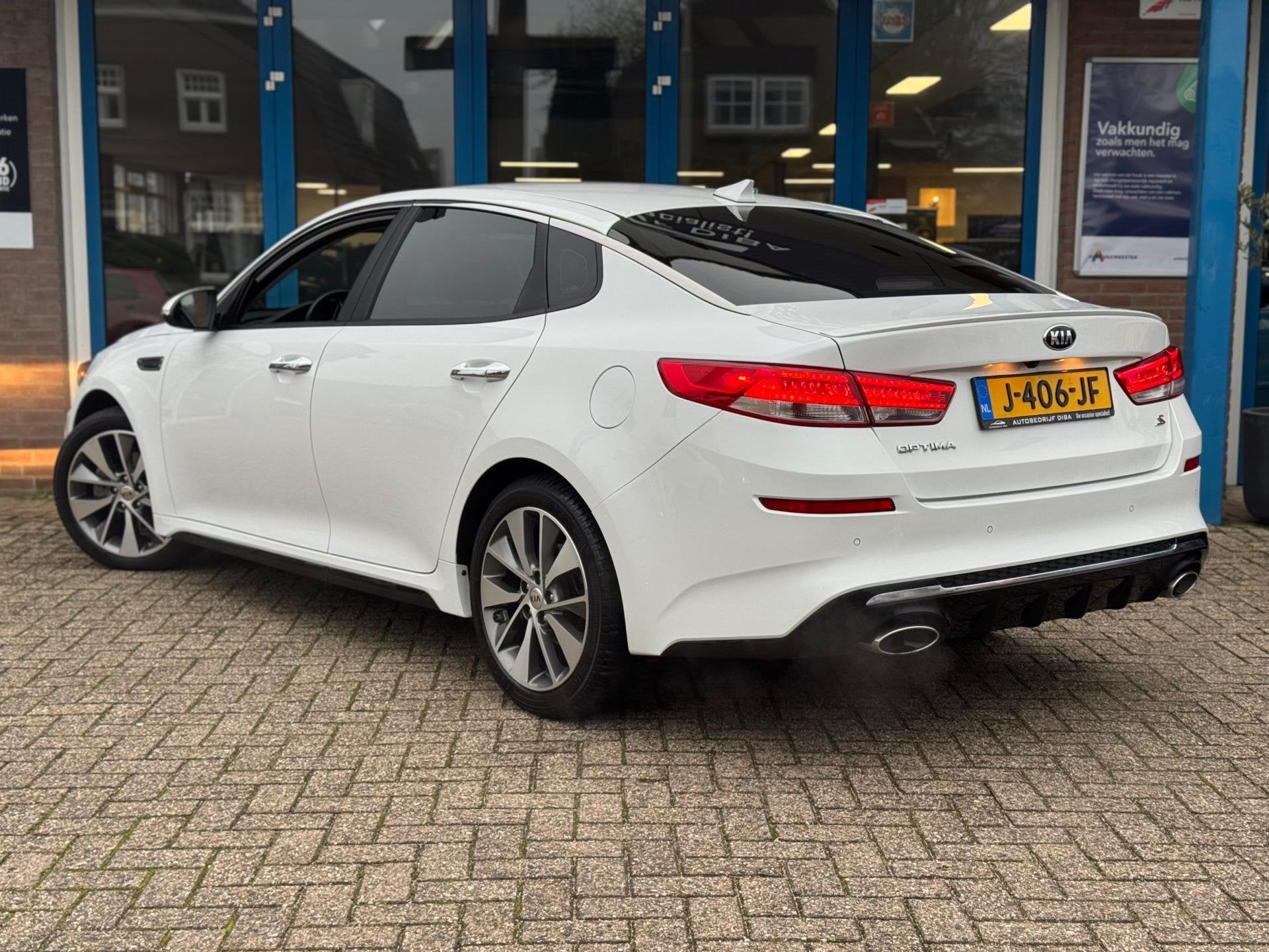 Kia OPTIMA S 2.4 AUT 2019 LEDER CLIMA LM APK NAP!, Auto's, Kia, Dealer onderhouden, Gebruikt, 4 cilinders, Optima